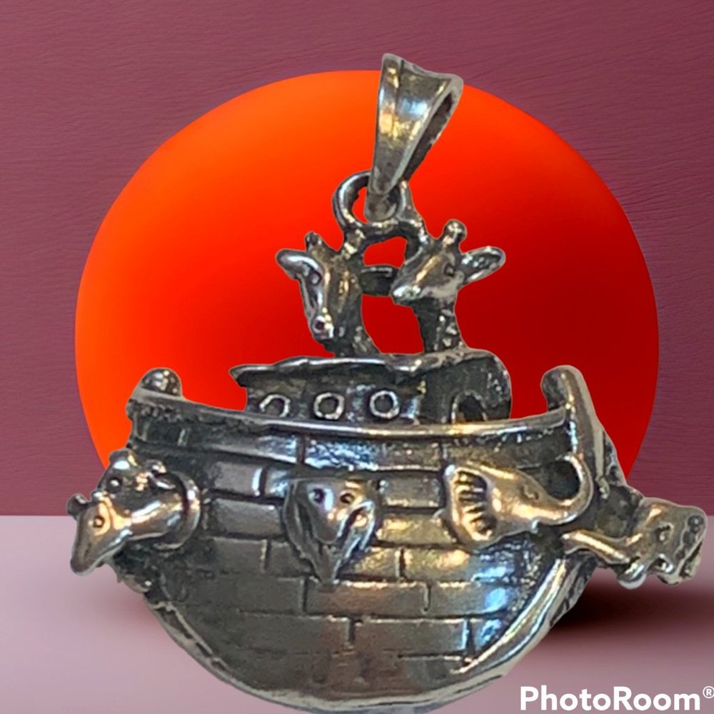 Noah's Ark Pendant Mexico 925 Sterling Silver